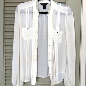 White House Black Market Silk Blouse